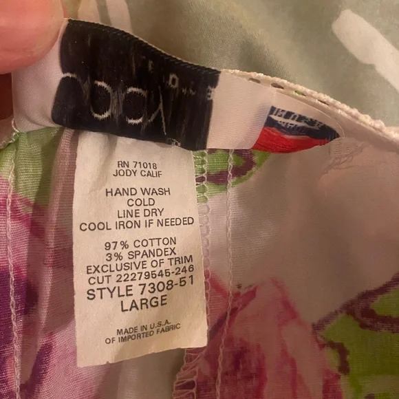 A line Floral flower spring Easter skirt size large - Picture 3 of 4